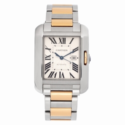 Cartier W5310037 Tank Anglaise Automatic Unisex stainless steel & rose gold