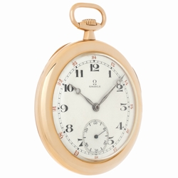 Omega Omega 3863 pocket watch Manual Unisex 18k yellow gold