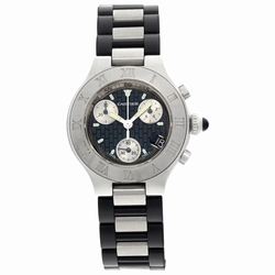 Cartier  W10198U2 Chronoscaph 21 Quartz Female Stainless Steel