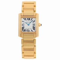 Cartier W50002N2 Tank Francaise Quartz Female 18k yellow gold